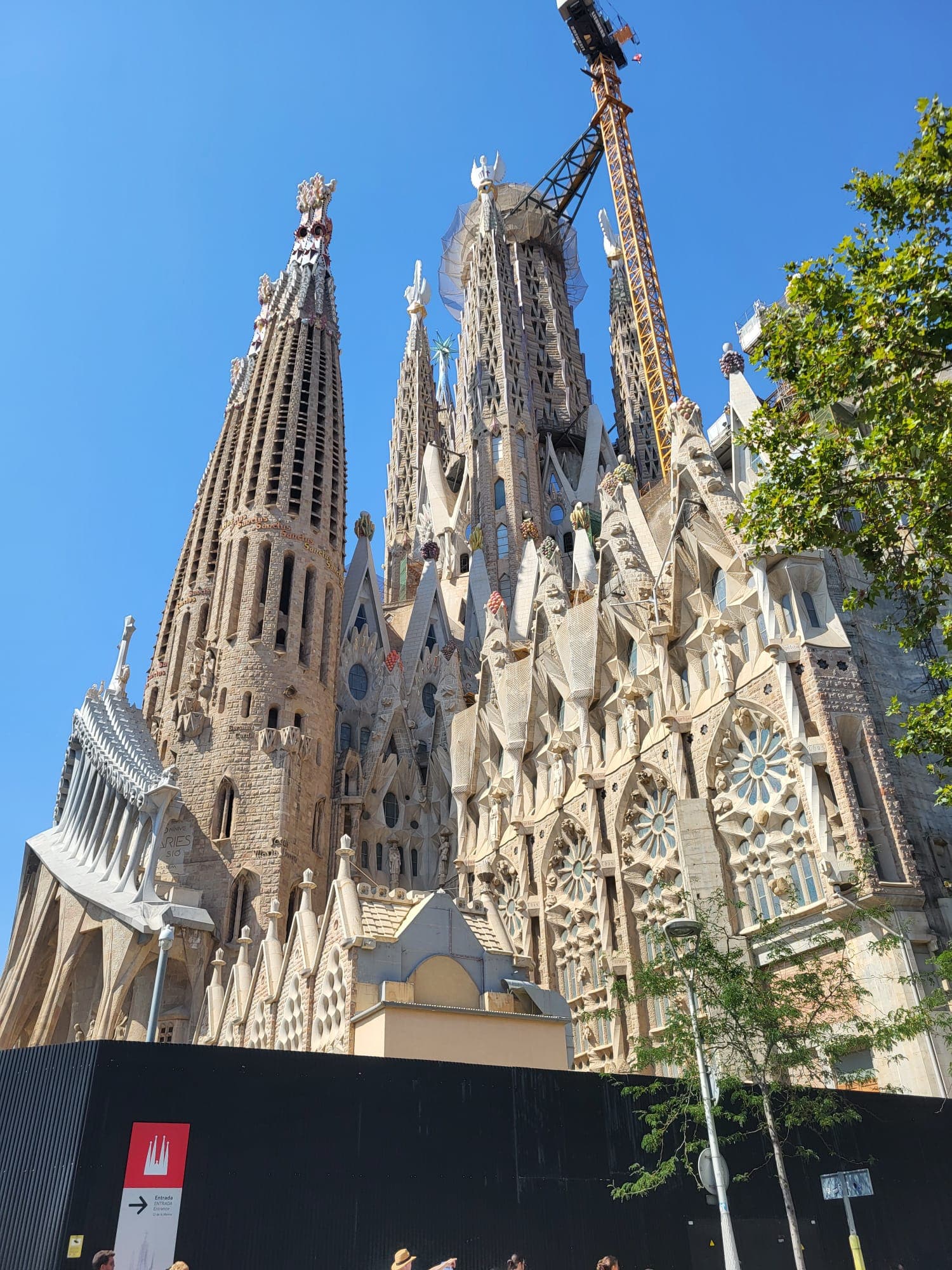 Détails sculpturaux de la Sagrada Familia